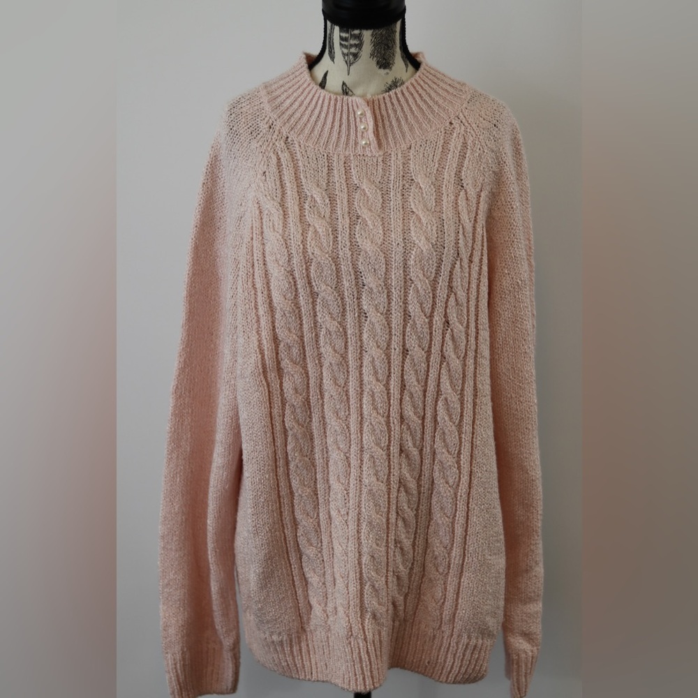 Pink Karen Scott knit sweater